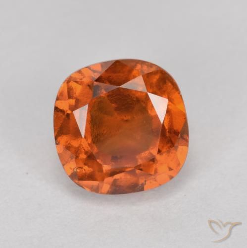 1.63ct Natürlicher Mittelorange Hessonit-Granat, Kissen, VS-SI