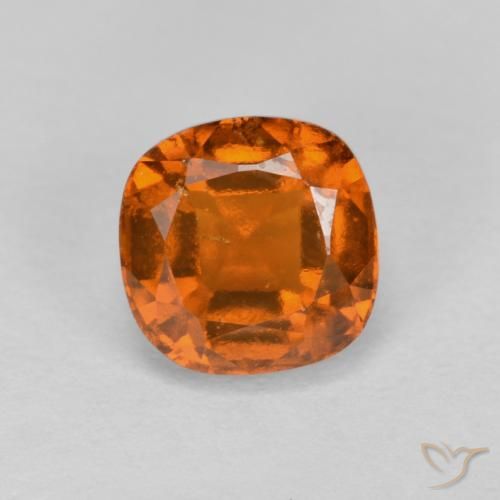1.50ct Natürlicher Mitteldunkles Orange Hessonit-Granat, Kissen, VS-SI