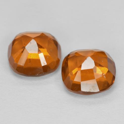 2.63 ct natürliche Mitteldunkles Orange Hessonit-Granat-Edelsteine, Kissenschliff, VS-SI