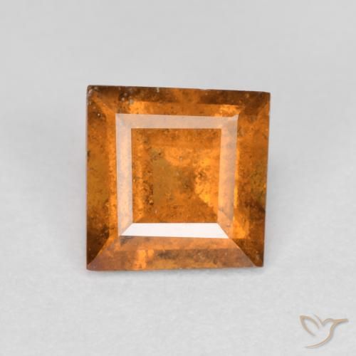 9,17 ctw natürlicher tieforange Hessonit-Granat, Quadrat, SI