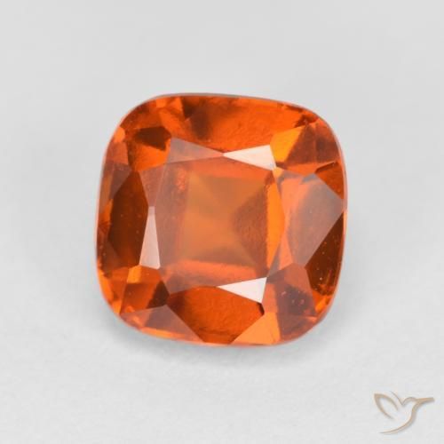 2.18ct Natürlicher Mittelorange Hessonit-Granat, Kissen, VVS-VS