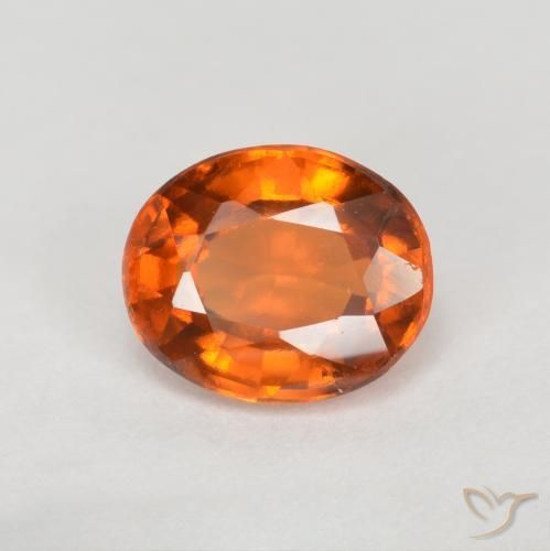 9,17 ctw natürlicher Mittelorange Hessonit-Granat, Oval, VVS-VS