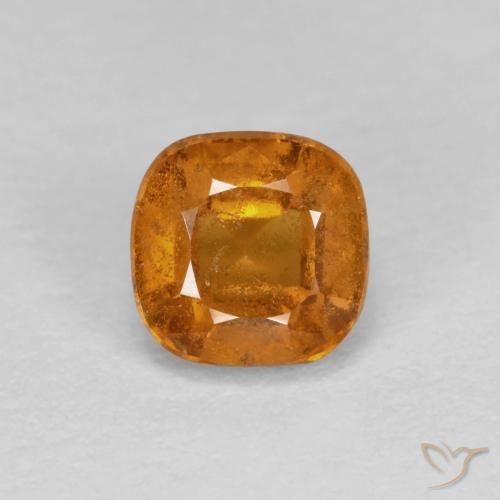 0.93ct Natürlicher tieforange Hessonit-Granat, Kissen, SI