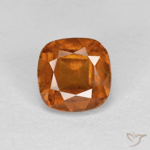 0.96ct Natürlicher Mittelorange Hessonit-Granat, Kissen, SI, Photo A