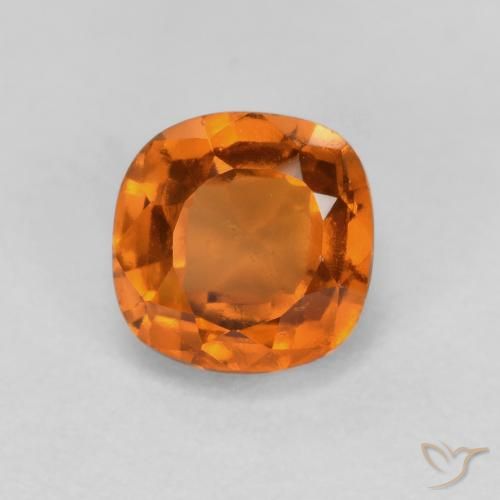 0.96ct Natürlicher bräunlich-orange Hessonit-Granat, Kissen, SI