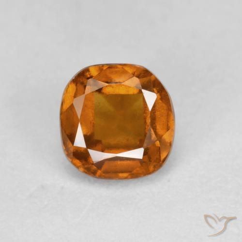0.90ct Natürlicher Erde Orange Hessonit-Granat, Kissen, SI