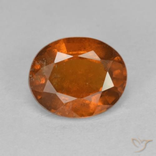 2.53ct Natürlicher Amber Orange Hessonit-Granat, Oval, VS-SI