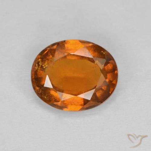 1.85ct Natürlicher tieforange Hessonit-Granat, Oval, VS-SI
