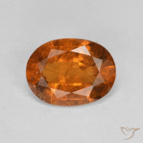 2.33ct Natürlicher tieforange Hessonit-Granat, Oval, VS-SI
