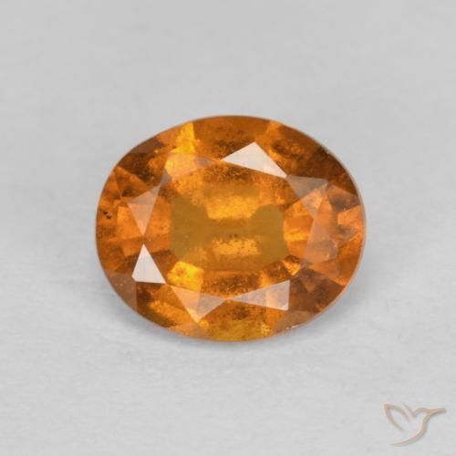 1.26ct Natürlicher Mittelorange Hessonit-Granat, Oval, VS-SI