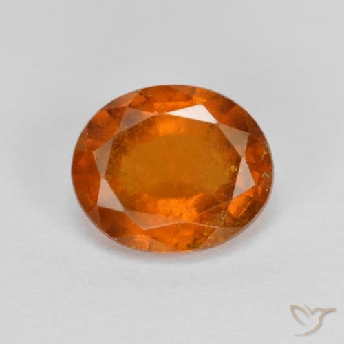 9,17 ctw natürlicher Mittelorange Hessonit-Granat, Oval, VS-SI