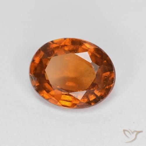 9,17 ctw natürlicher Mittelorange Hessonit-Granat, Oval, VS-SI