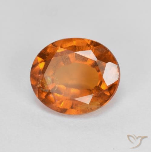 2.09ct Natürlicher Mitteldunkles Orange Hessonit-Granat, Oval, VS-SI