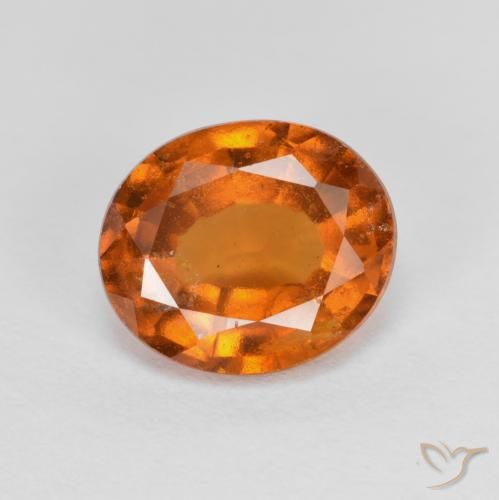 9,17 ctw natürlicher Mitteldunkles Orange Hessonit-Granat, Oval, VS-SI