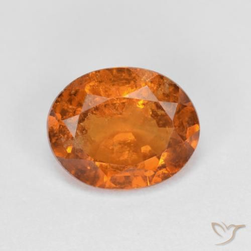 1.75ct Natürlicher tieforange Hessonit-Granat, Oval, VS-SI
