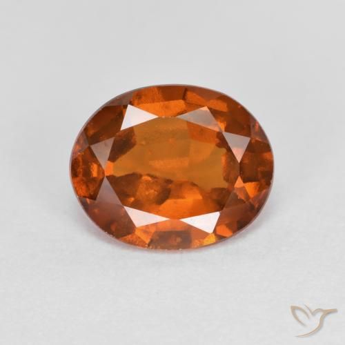 2.00ct Natürlicher Mitteldunkles Orange Hessonit-Granat, Oval, VS-SI