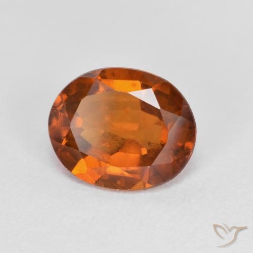9,17 ctw natürlicher Mitteldunkles Orange Hessonit-Granat, Oval, VS-SI