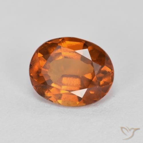 9,17 ctw natürlicher Amber Orange Hessonit-Granat, Oval, VS-SI