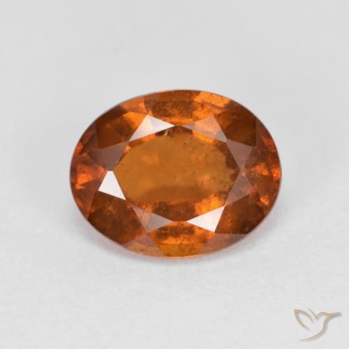 2.06ct Natürlicher Amber Orange Hessonit-Granat, Oval, VS-SI