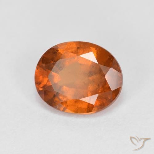 1.59ct Natürlicher Mitteldunkles Orange Hessonit-Granat, Oval, VS-SI