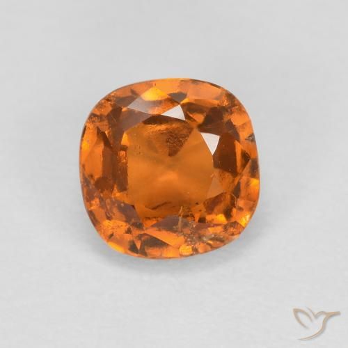 0.93ct Natürlicher Mittelorange Hessonit-Granat, Kissen, SI