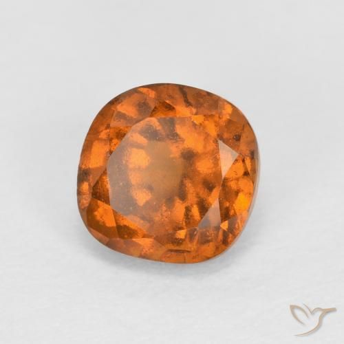 9,17 ctw natürlicher Mitteldunkles Orange Hessonit-Granat, Kissen, SI