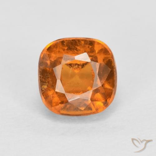 1.02ct Natürlicher Mittelorange Hessonit-Granat, Kissen, SI