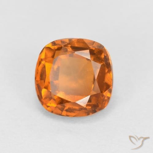 0.92ct Natürlicher Gelblich-orange Hessonit-Granat, Kissen, SI