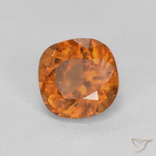9,17 ctw natürlicher Mitteldunkles Orange Hessonit-Granat, Kissen, SI