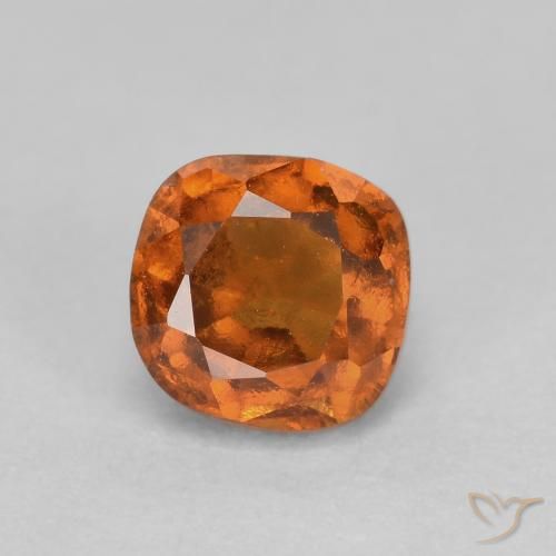 1.05ct Natürlicher Mitteldunkles Orange Hessonit-Granat, Kissen, SI