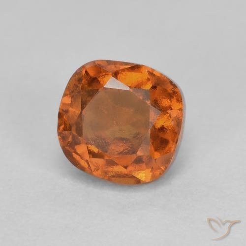 9,17 ctw natürlicher Mitteldunkles Orange Hessonit-Granat, Kissen, SI