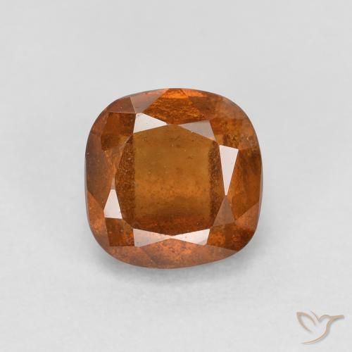0.94ct Natürlicher rötlich-orange Hessonit-Granat, Kissen, SI