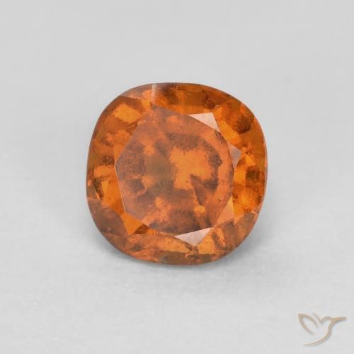 9,17 ctw natürlicher Mitteldunkles Orange Hessonit-Granat, Kissen, SI