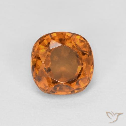 0.82ct Natürlicher Gelblich-orange Hessonit-Granat, Kissen, SI