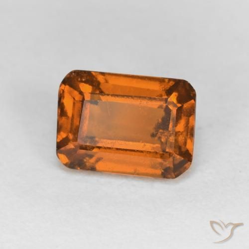 9,17 ctw natürlicher Amber Orange Hessonit-Granat, Oktagonschliff, VS-SI