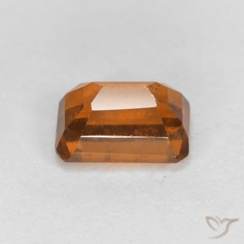 9,17 ctw natürlicher Amber Orange Hessonit-Granat, Oktagonschliff, VS-SI