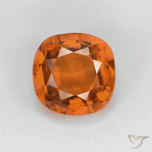 1.52ct Natürlicher Mittelorange Hessonit-Granat, Kissen, VS-SI