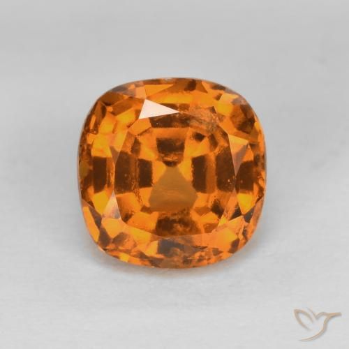 1.40ct Natürlicher Aprikose Orange Hessonit-Granat, Kissen, VS-SI