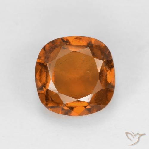 1.53ct Natürlicher Mitteldunkles Orange Hessonit-Granat, Kissen, VS-SI