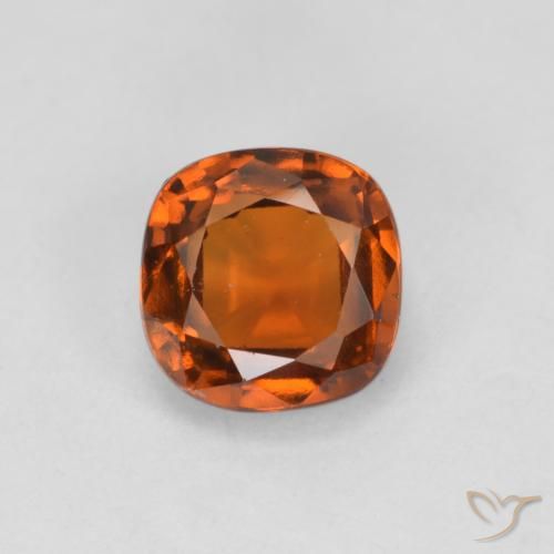1.49ct Natürlicher Amber Orange Hessonit-Granat, Kissen, VS
