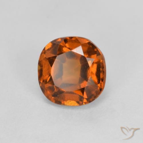 1.42ct Natürlicher tieforange Hessonit-Granat, Kissen, VS