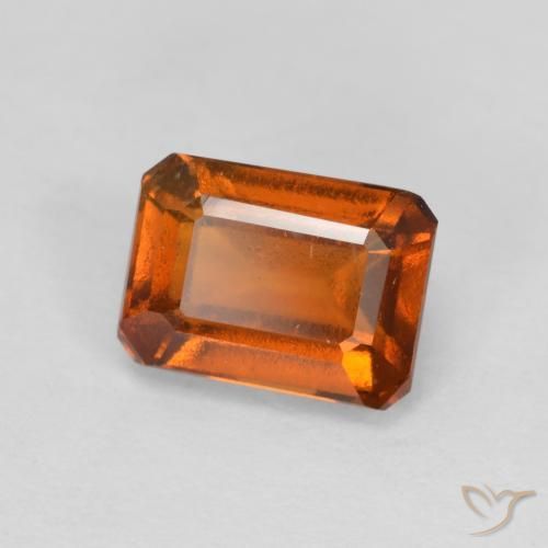 9,17 ctw natürlicher Amber Orange Hessonit-Granat, Oktagonschliff, VS