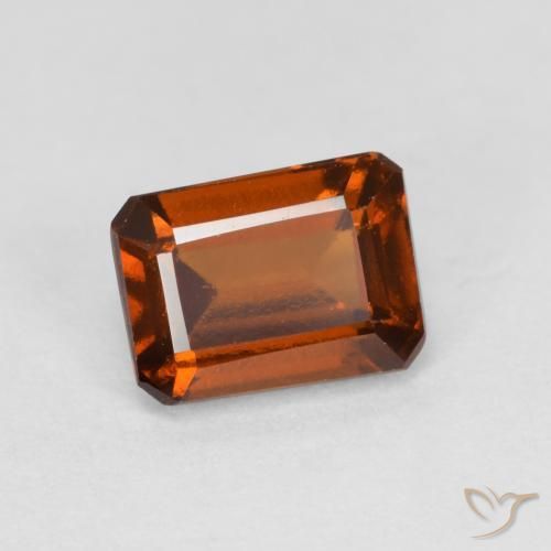 1.44ct Natürlicher Mittelorange Hessonit-Granat, Smaragdschliff, VS