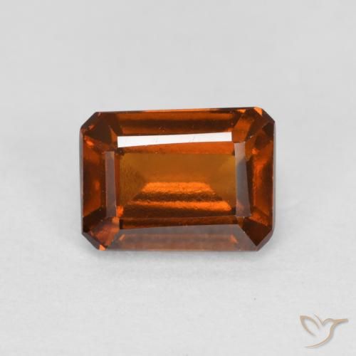 9,17 ctw natürlicher Mittelorange Hessonit-Granat, Oktagonschliff, VS