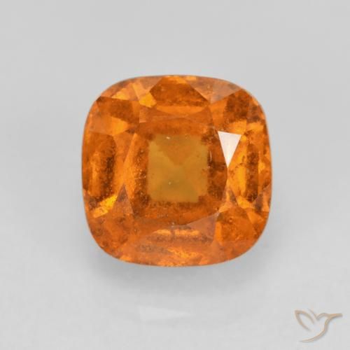 1.52ct Natürlicher Gelblich-orange Hessonit-Granat, Kissen, VS-SI