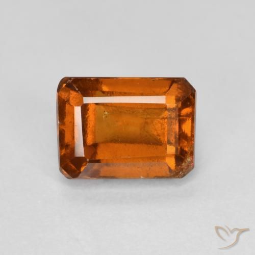 1.46ct Natürlicher Amber Orange Hessonit-Granat, Oktagonschliff, VS-SI, Photo A