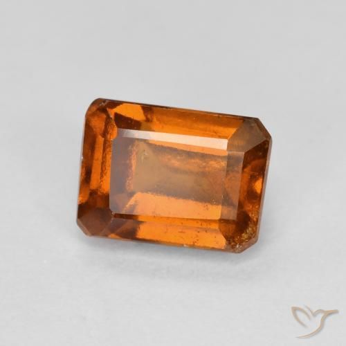9,17 ctw natürlicher Amber Orange Hessonit-Granat, Oktagonschliff, VS-SI