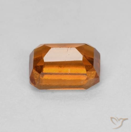 9,17 ctw natürlicher Mitteldunkles Orange Hessonit-Granat, Oktagonschliff, VS-SI