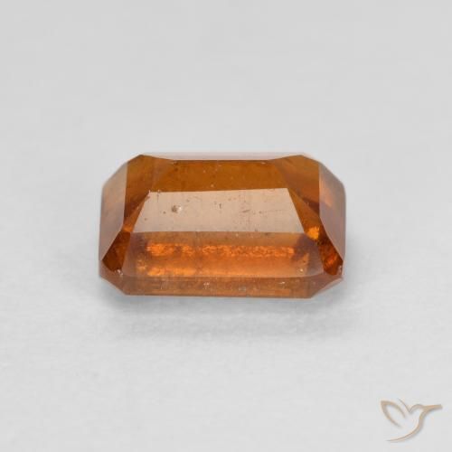 9,17 ctw natürlicher Mitteldunkles Orange Hessonit-Granat, Oktagonschliff, VS-SI