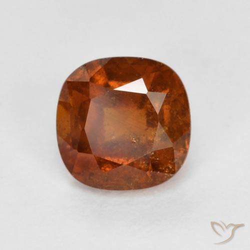 1.34ct Natürlicher tieforange Hessonit-Granat, Kissen, VS-SI